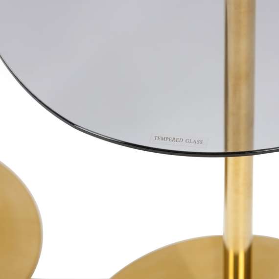 Сет из 2 кофейных столов Encio высота 54/44, стекло, металл