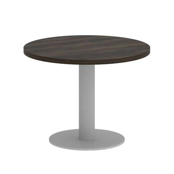 Yalta Стол журнальный круглый LT.SJ-1 Дуб Мали/Металл Серый 600*600*450