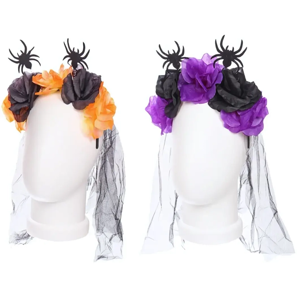 Ободок карнавальный «Helloween - Пауки», микс