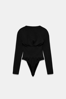 ZARA МЯГКОЕ БОДИ, ЧЕРНЫЙ