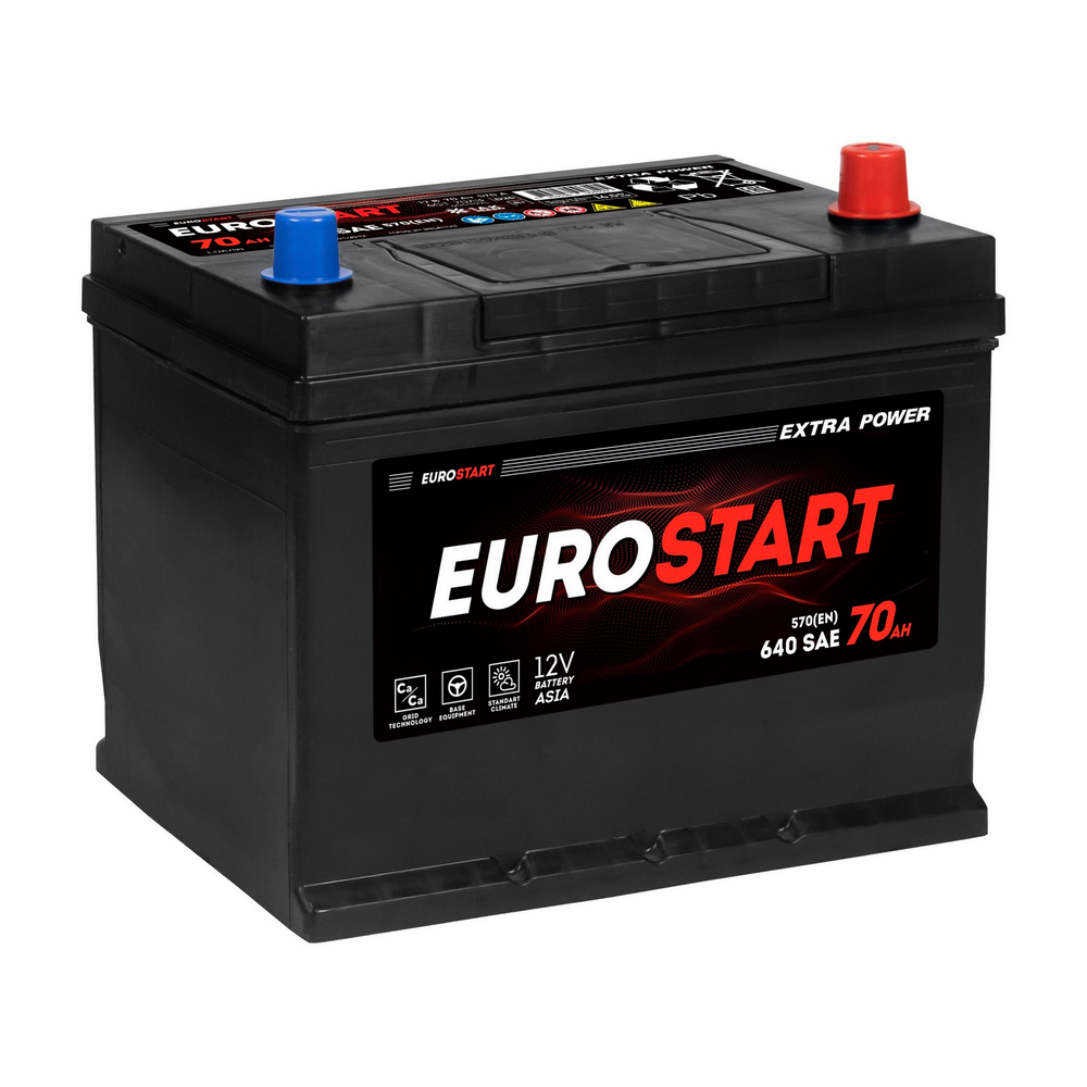 Аккумулятор EUROSTART Extra Power (70Ah, 660A, R+) EU700