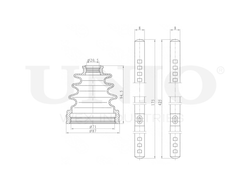 Пыльник ШРУСа (к-т) UNIO DUC-30015K