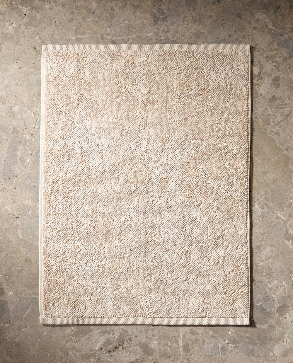 ZARA HOME КОВРИК ДЛЯ ВАННОЙ ИЗ ОРГАНИЧЕСКОГО ХЛОПКА, БЕЖЕВЫЙ