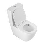 Унитаз-компакт безободковый BelBagno Sfera-R BB2141CP-TOR/SC с крышкой-сиденьем микролифт, белый