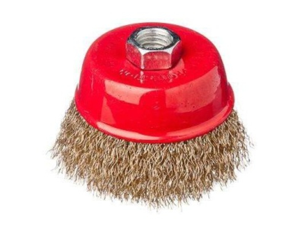 Щетка металл. ЕРМАК для УШМ  75мм/М14 чашка (80шт/кор)