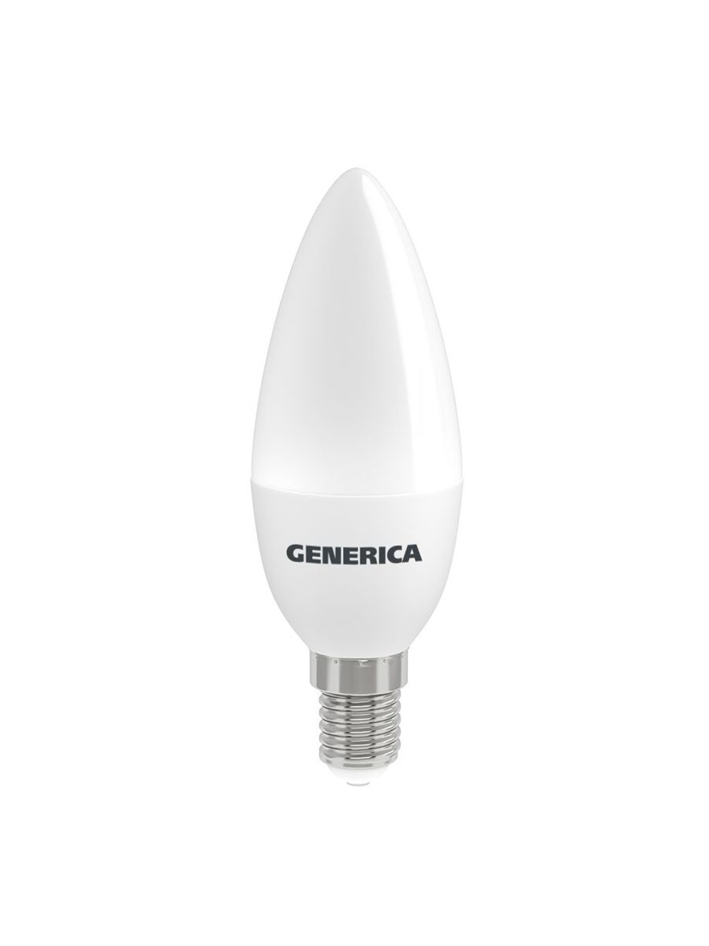 Лампа светодиодная C35 12Вт свеча 6500К E14 230В GENERICA LL-C35-12-230-65-E14-G