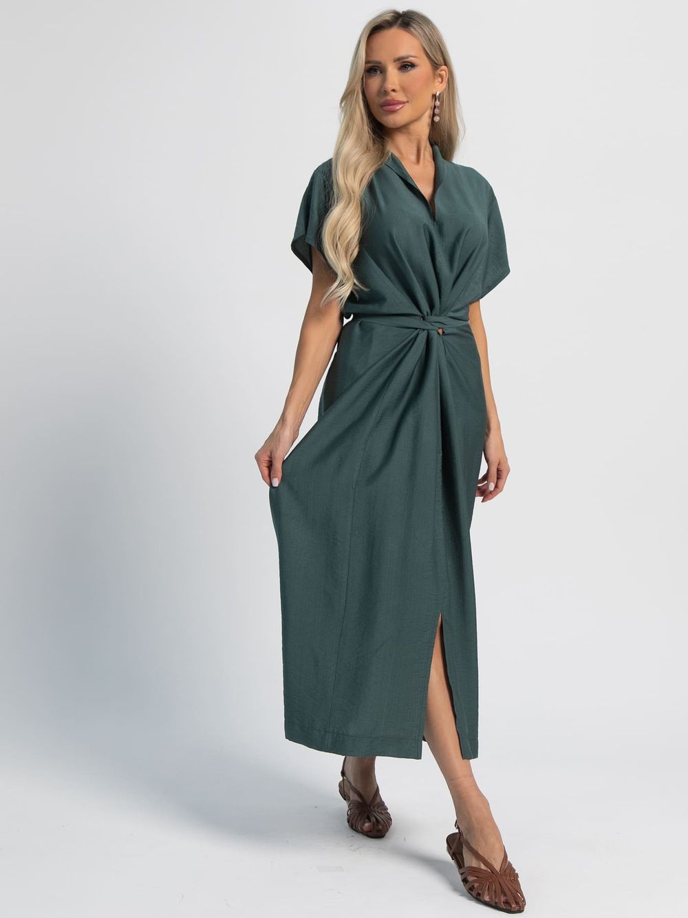 Платье Исландия (зеленое) П16086-30М LT Collection