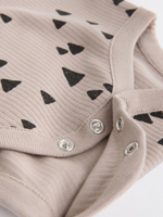 Боди с длинным рукавом для малышей Next N27-275, 3 шт., Бежевый, Серый