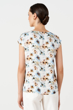 23192 Блузка женская (голубой принт)