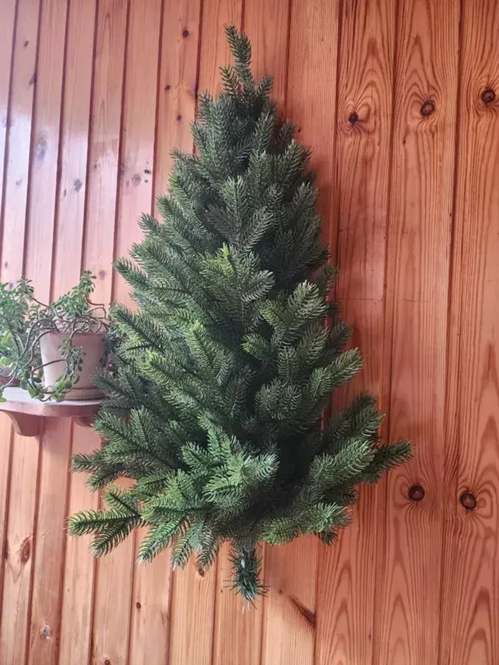 Ель-половинка «Графская» настенная-подвесная (Литая+пвх) от 60 см до 120 см