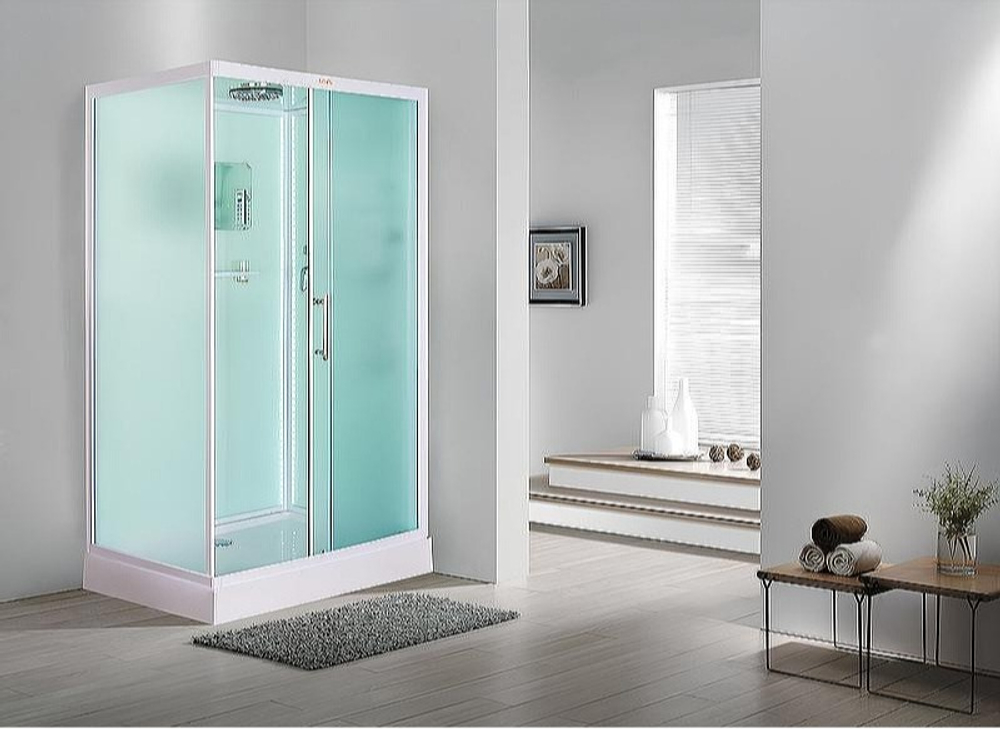 Душевая кабина Esbano (Эсбано) ES-L108CKR, с низким поддоном, с электрикой и LED освещением, 100х80х210