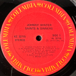 Johnny Winter ‎– Saints & Sinners (Канада 1974г.)