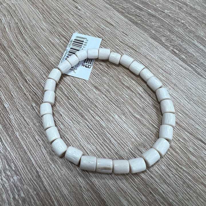 Браслет Фенька цвет молочный, дерево