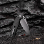 Складной туристический нож TRIVISA Hornet-CG клинок 14C28N рукоять G10 (черный-черный)