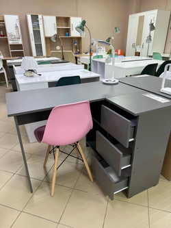 Стол письменный угловой «Денвер» Графит