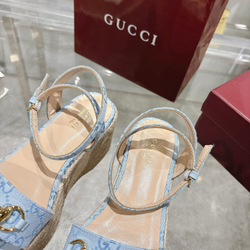 Gucci Horsebit Flatform Sandal