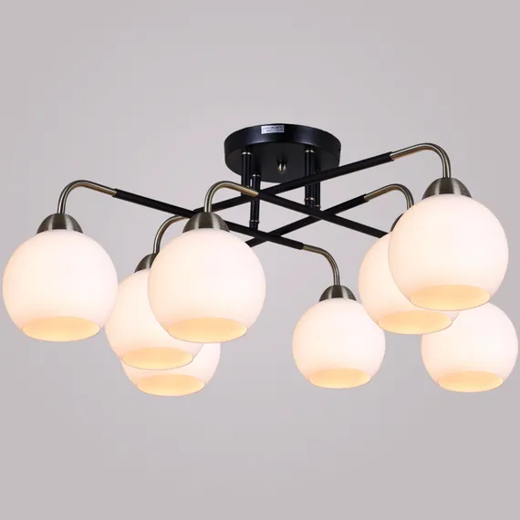 Люстра потолочная ILLUMICO E27 IL0252-8CSQ-79 BK AB