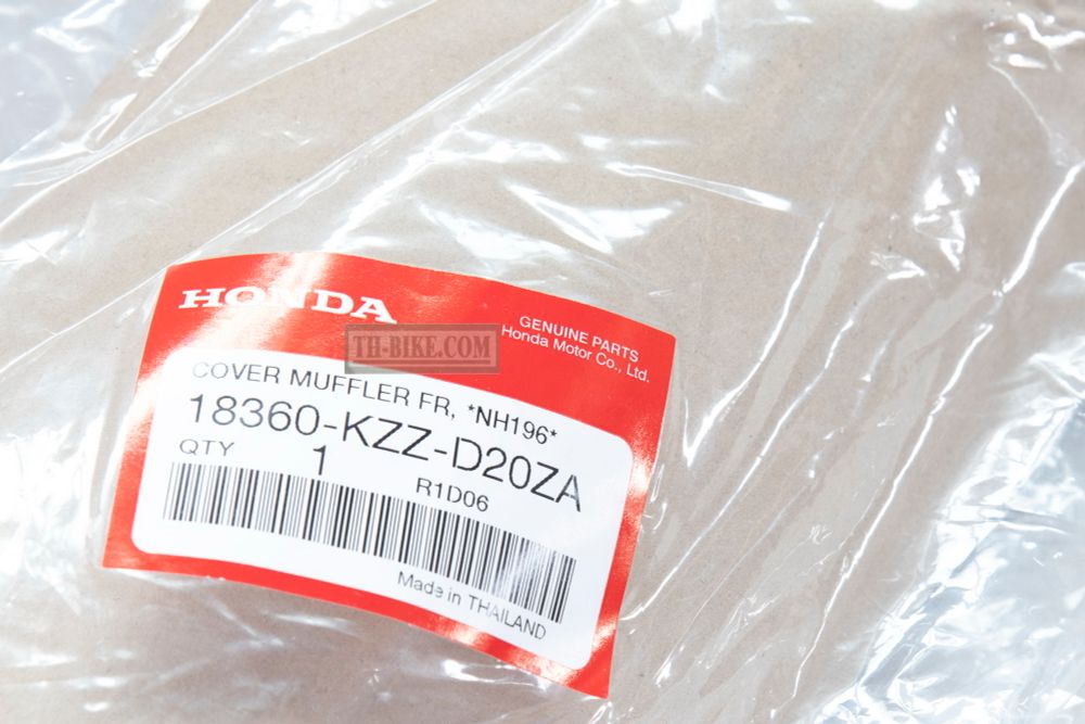 18360-KZZ-D20ZA. COVER, FR. MUFFLER *NH196*. Fairing Honda CRF250L 2017-2020. White