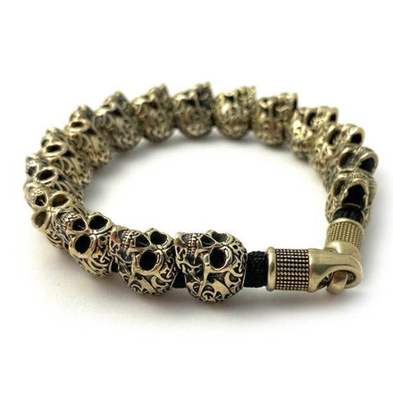 Браслет с черепами Tribal Skull BIG BRO