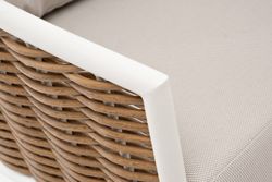 "Тоскана" лаунж-зона из искусственного ротанга, цвет соломенный