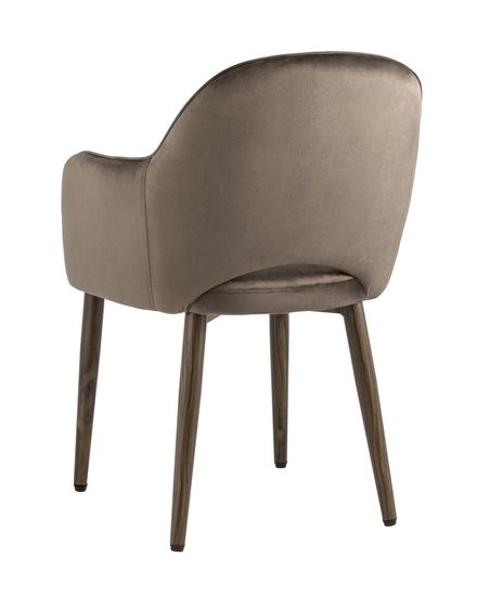 Стул Венера диамант NEW, велюр коричневый (ножки дерево) NP