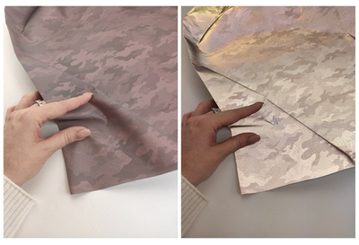 РОЗОВЫЙ КМФ - Ткань Курточная Светоотражающая УЦЕНКА!