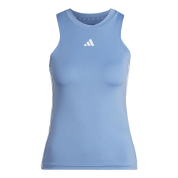 Женская теннисная майка adidas Essentials AEROREADY Train Regular 3-Stripes Tank Top Women - Light Blue, White