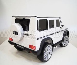 Детский электромобиль River Toys Mercedes-Benz-G65-AMG белый