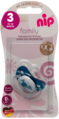 Пустышка силиконовая NIP "Family" 1 шт. кит размер 3