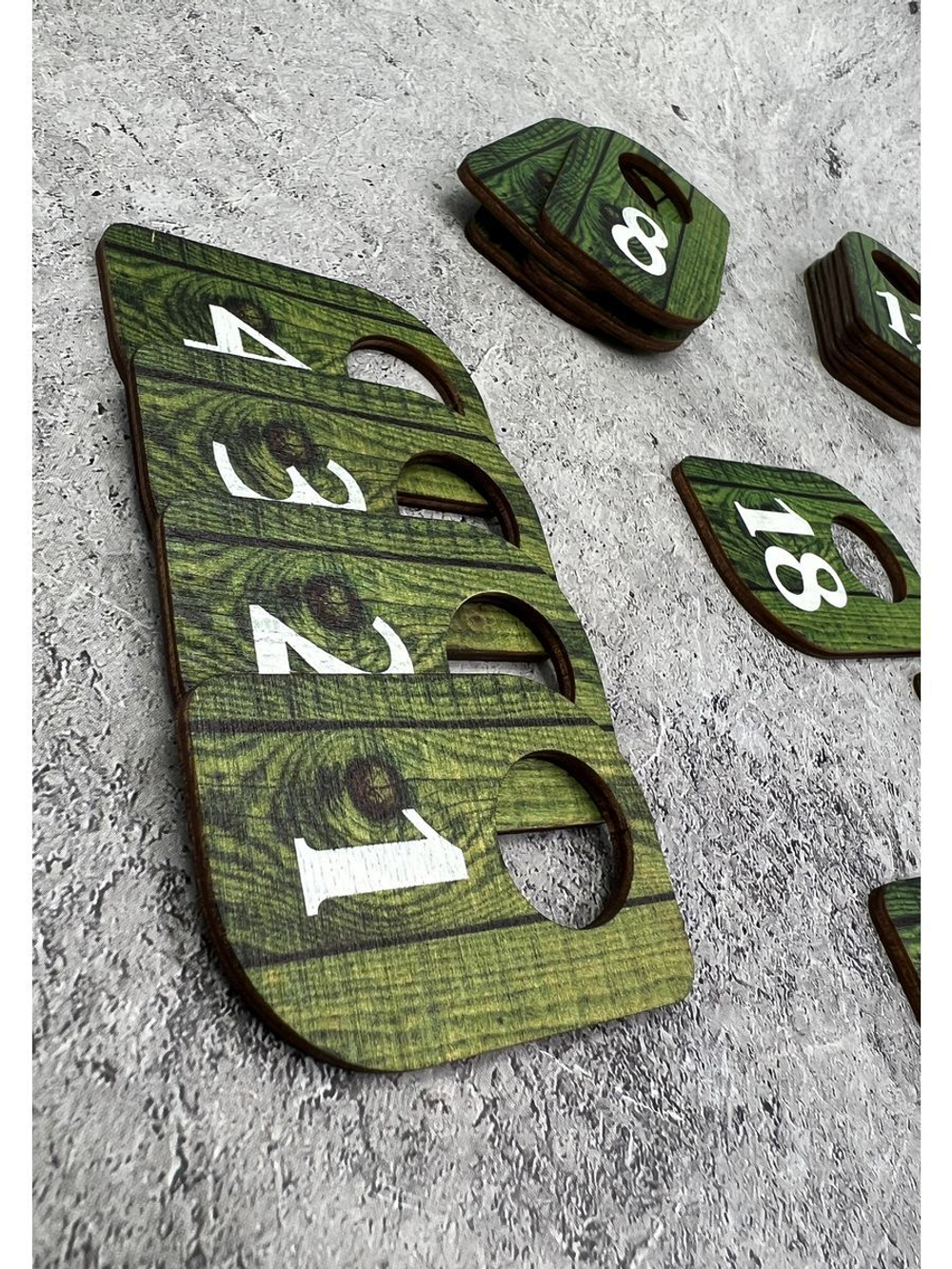 Номерки для гардероба 4х6 см