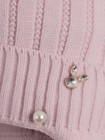 Шапка для девочки зимняя вязаная и шарф