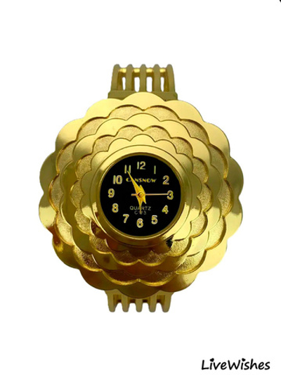 Часы-браслет кварцевые CANSNOW, золотистый W8250-02