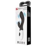 Черный вибратор-кролик для G-стимуляции Brighty - 20 см.