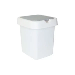 Контейнер для мусора Квадра 25 л белый (комплект 4 шт)