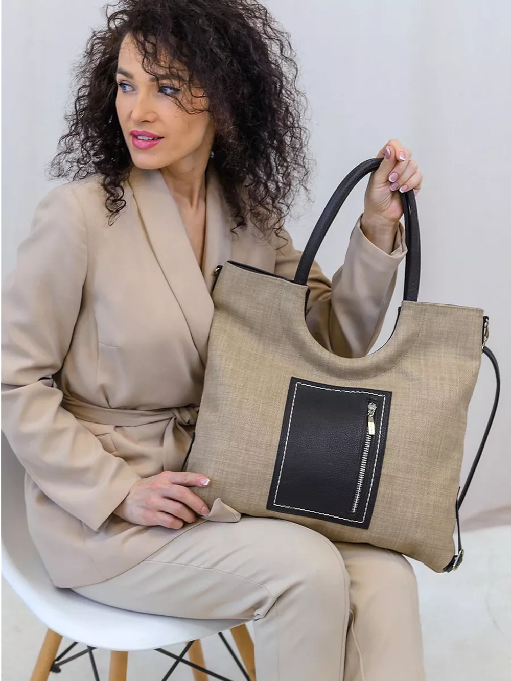 сумка через плечо большая шоппер