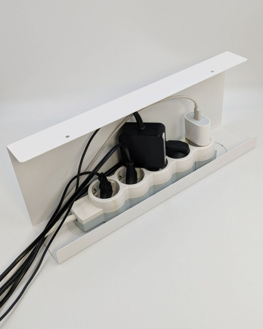 Органайзер для проводов MetaDec Org Simple, держатель для проводов под стол, белый