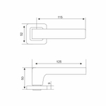 Комплект для сантехнической двери Аллюр, КОЛОМБО SN+L7050S SN+BK-S1 SN/CP(2380/S7050), 15202, никель