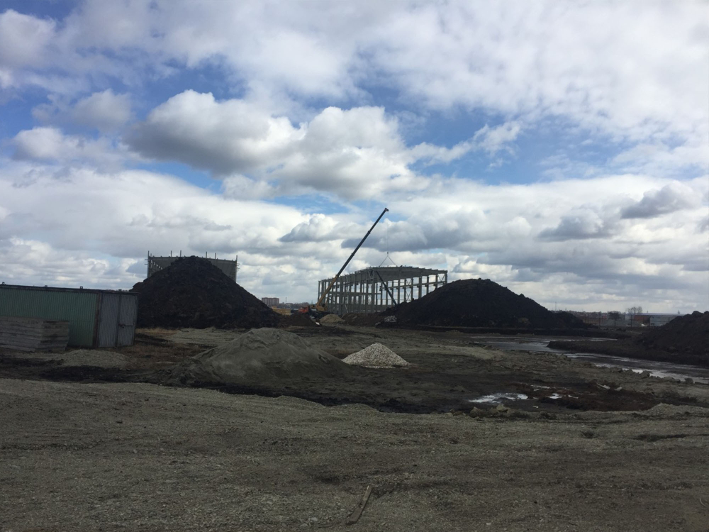 Монтаж и поставка кровли 3200м2 (Сервисный центр БЕЛАЗ)