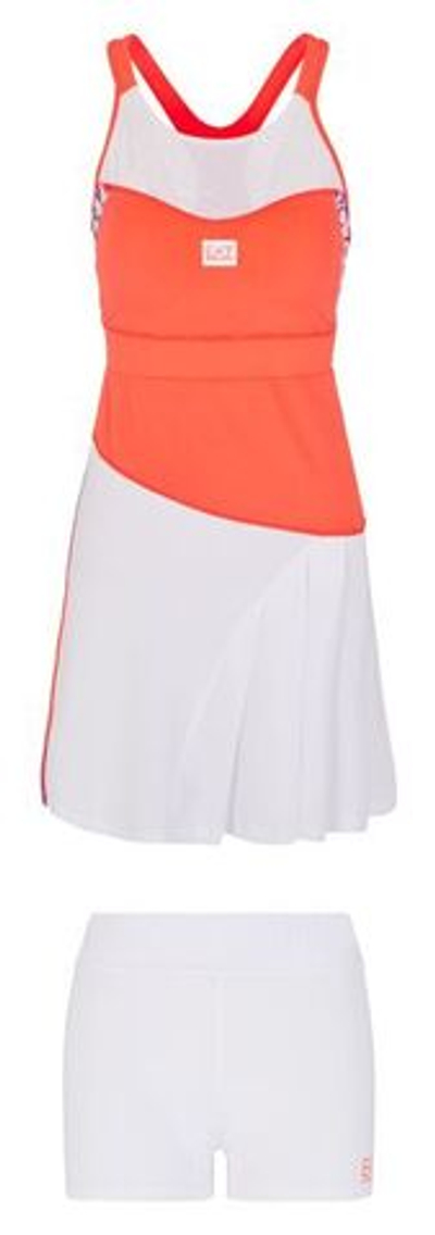 Теннисное платье EA7 Woman Jersey Dress - diva pink