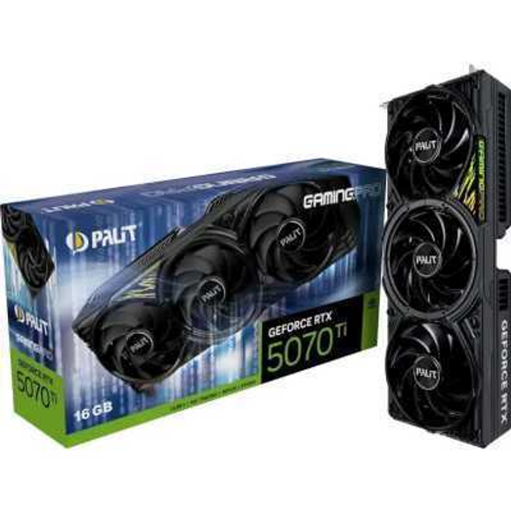 Видеокарта Palit nVidia GeForce RTX 5070 Ti GamingPro 16Gb NE7507T019T2-GB2031Y