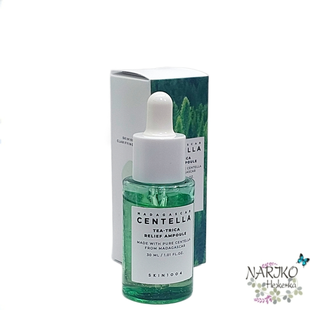 Ампула для проблемной кожи успокаивающая SKIN1004 Madagascar Centella Tea-Trica Relief, 30 мл.