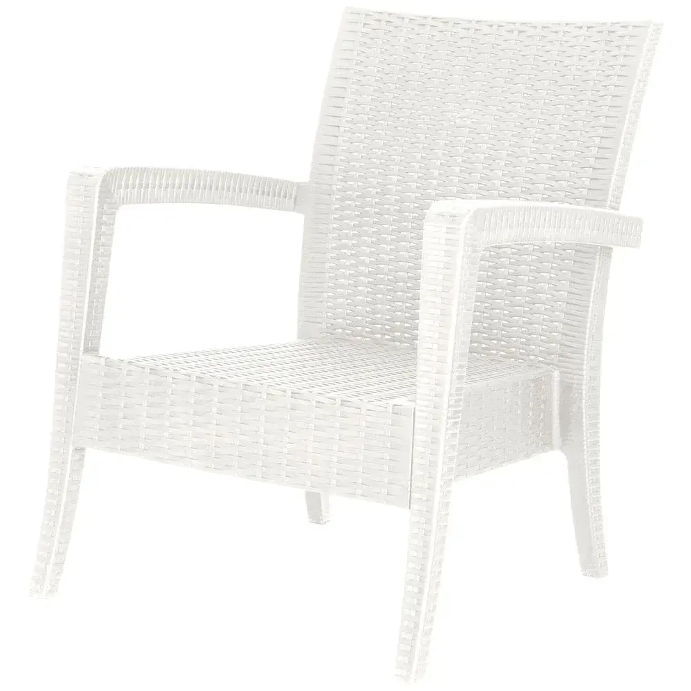 Кресло-диван RATTAN Ola Dom белый 760х890мм