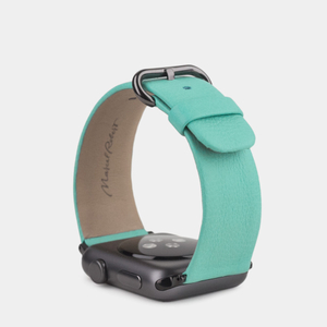 Ремешок для Apple Watch 44/45/46 mm из кожи теленка, цвета тиффани