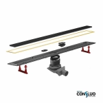 Душевой трап Pestan Confluo Premium Line Black Glass Gold 750