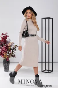 Платье 687-бежевый Minova
