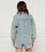 Джинсовая куртка GUESS - голубой(W5GN90 D5LQ2)