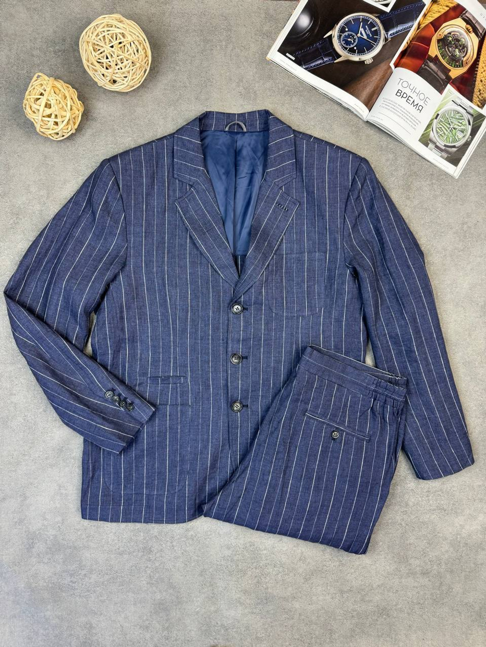 Льняной костюм Brunello Cucinelli