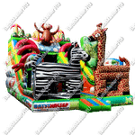 Коммерческий надувной батут "Большой зверинец" 9*5,5*7,7 м