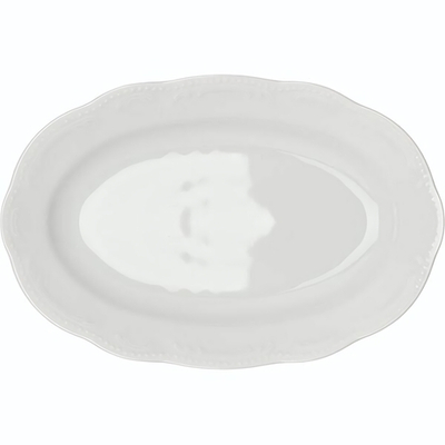 Блюдо «В.Виена» овальное;фарфор;,H=20,L=315,B=210мм;белый (Цвет: белый)