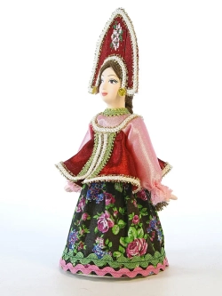 Кукла коллекционная девушка в русской праздничной одежде